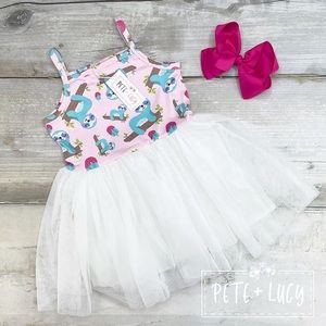 Pete & Lucy sleeveless dress in Summer Sloths